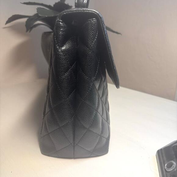 Chanel Black Kelly Top Handle Caviar Bag GHW - Picture 2 of 7